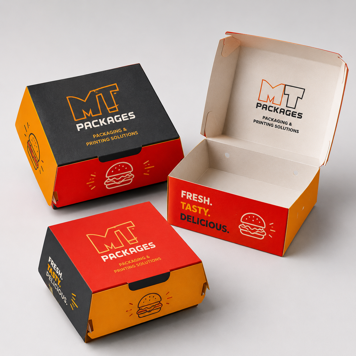 KRAFT BURGER BOX