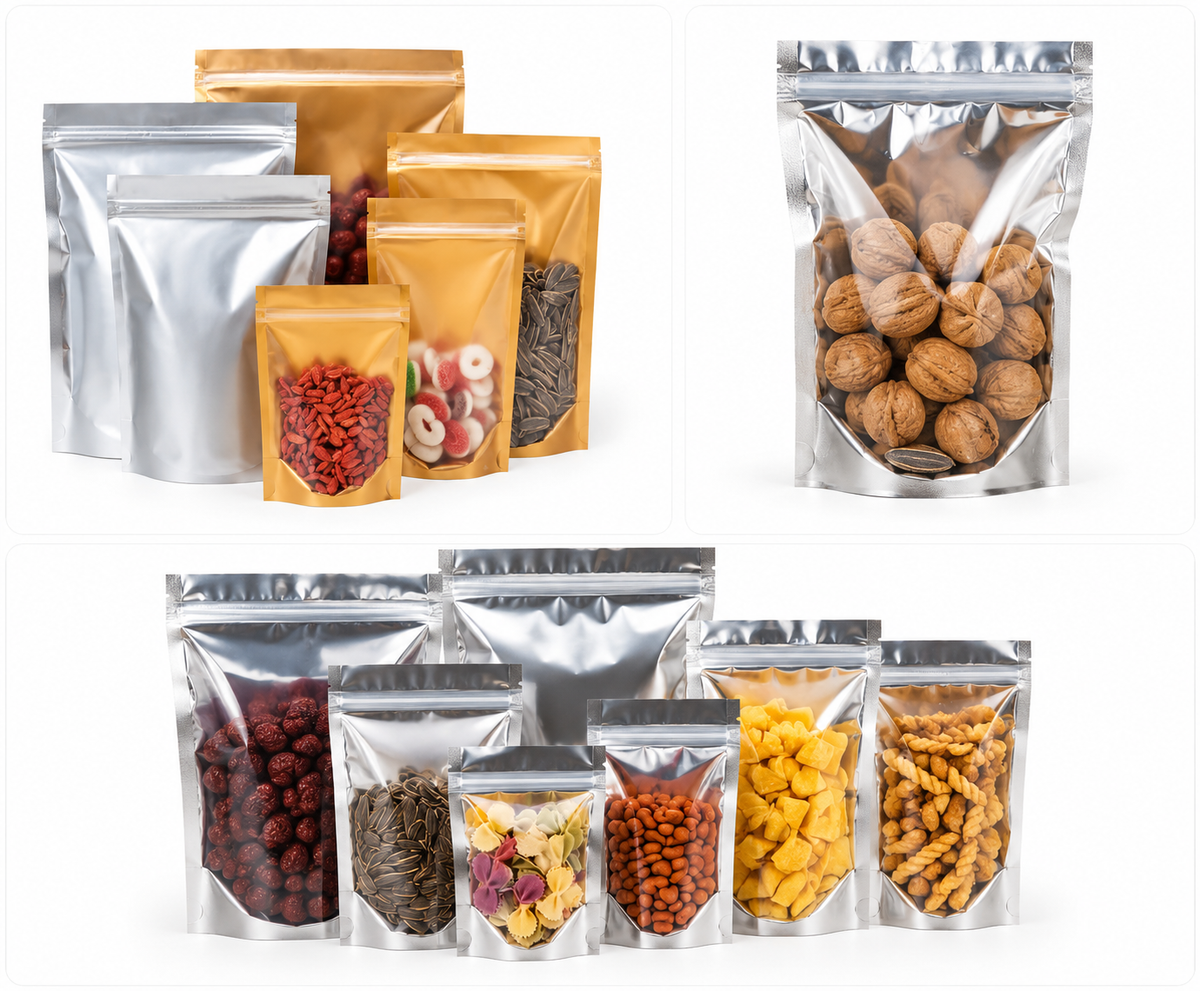 kraft zipper pouch