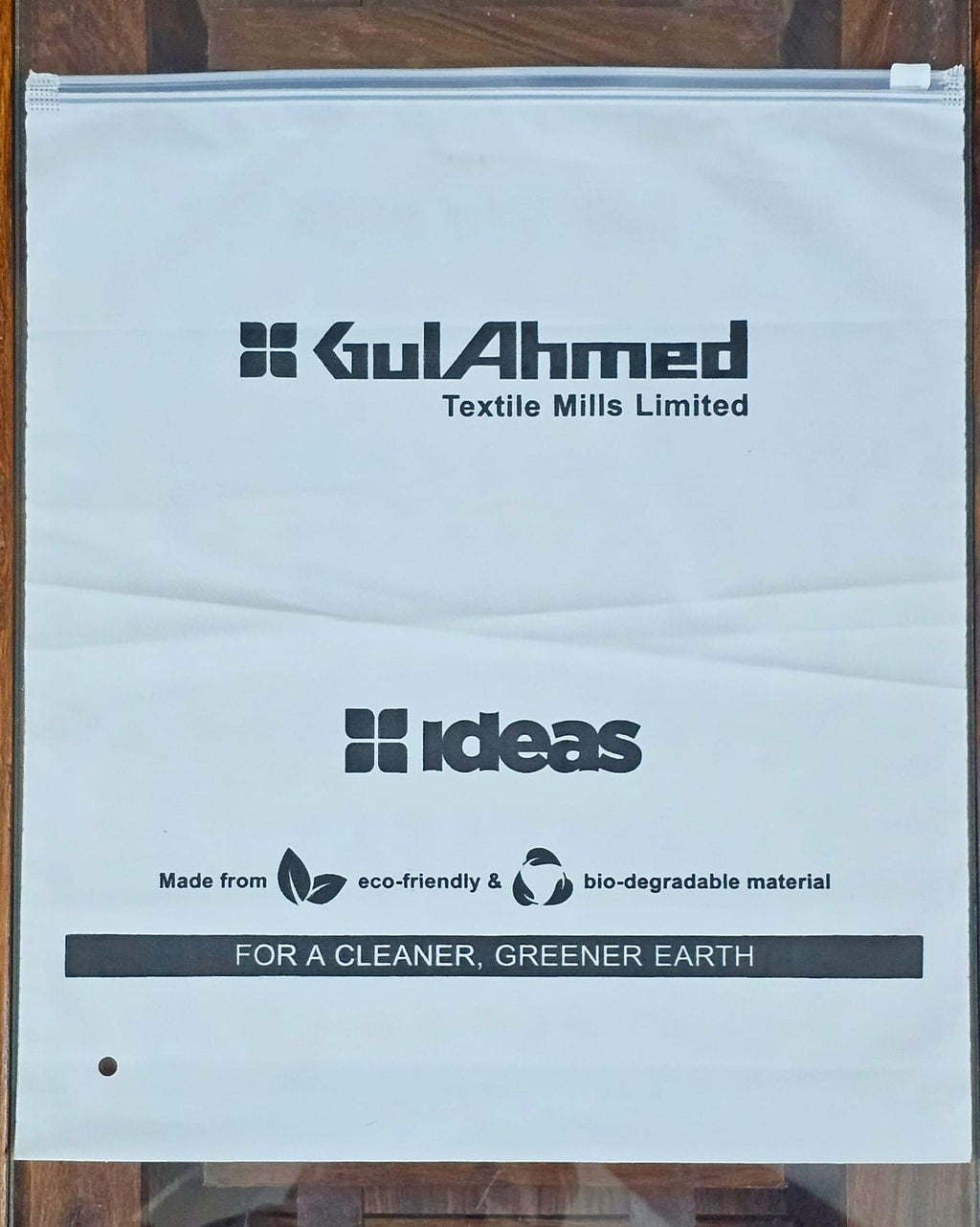 Zip lock garment bags