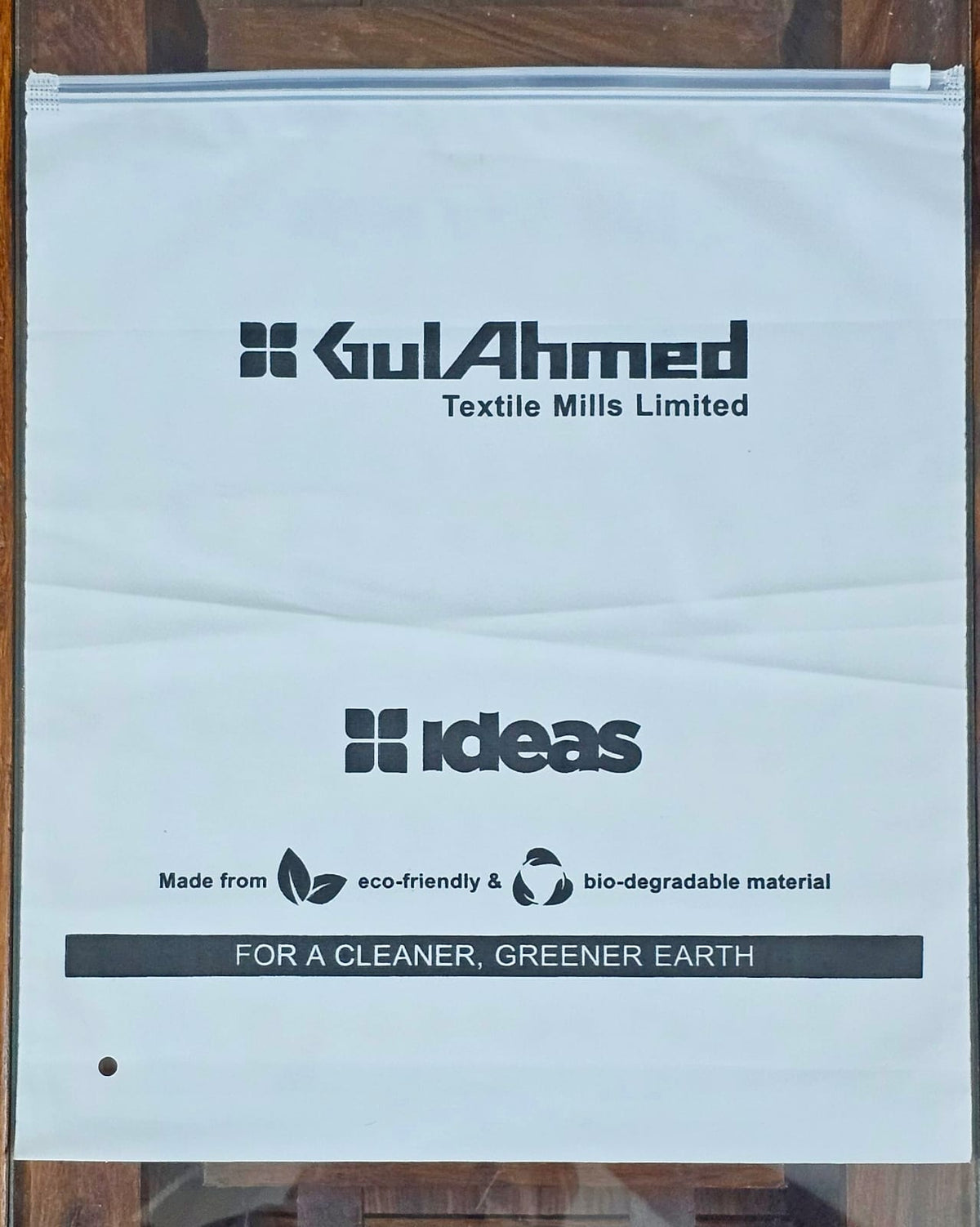 Zip lock garment bags
