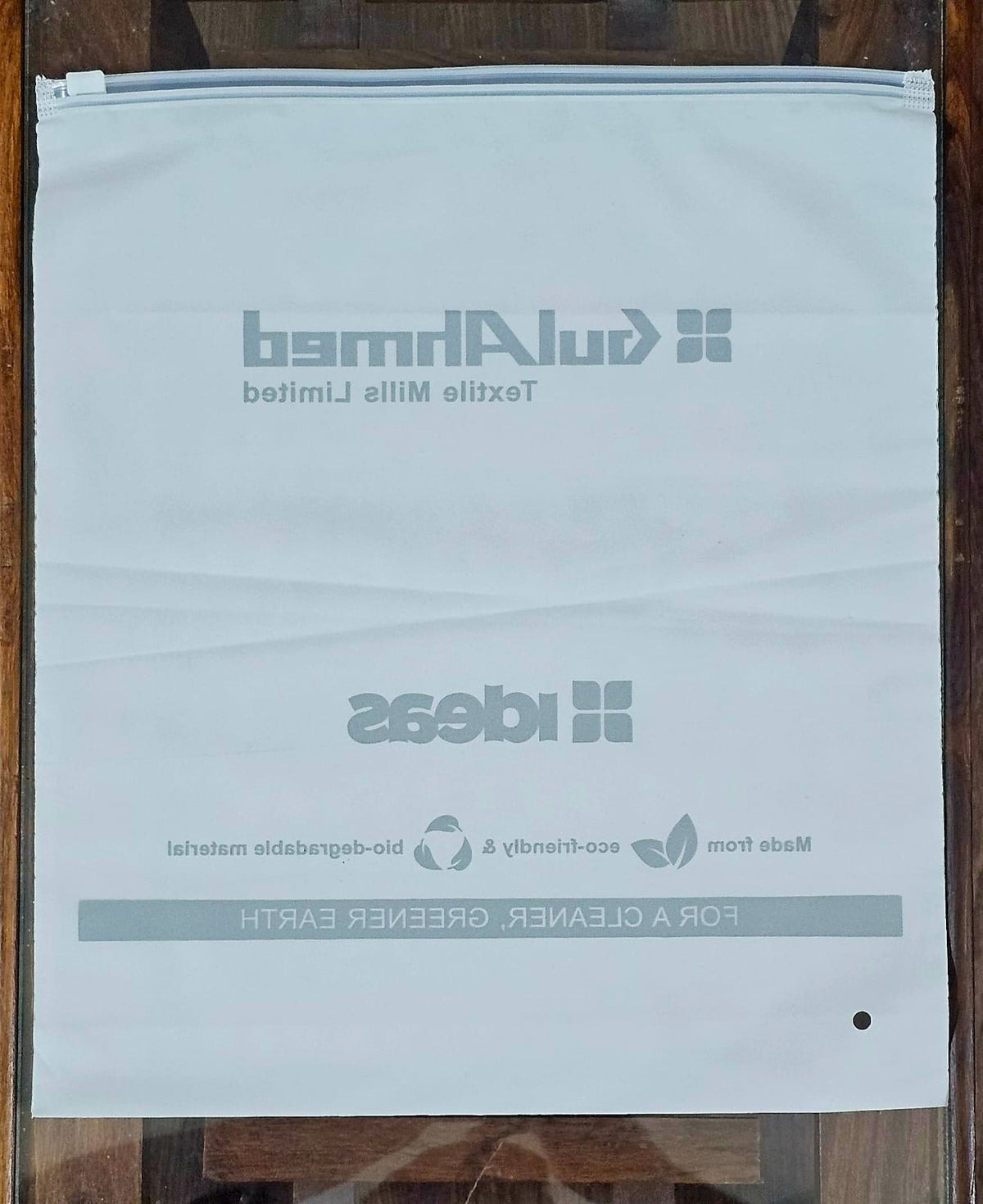 Zip lock garment bags