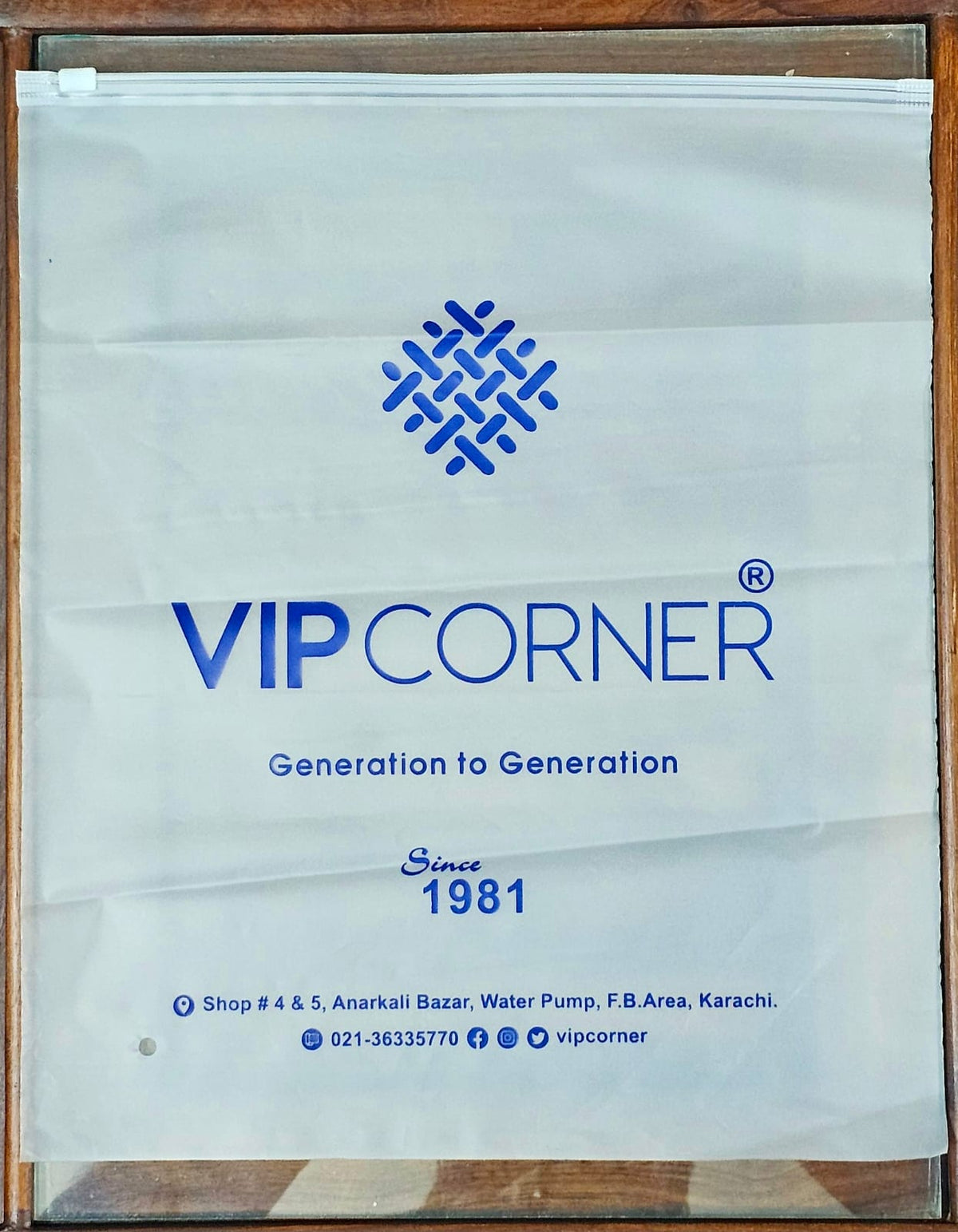 Zip lock garment bags