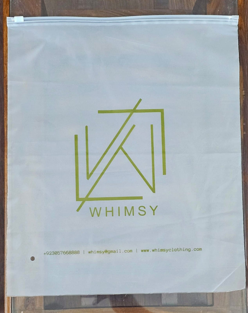 Zip lock garment bags