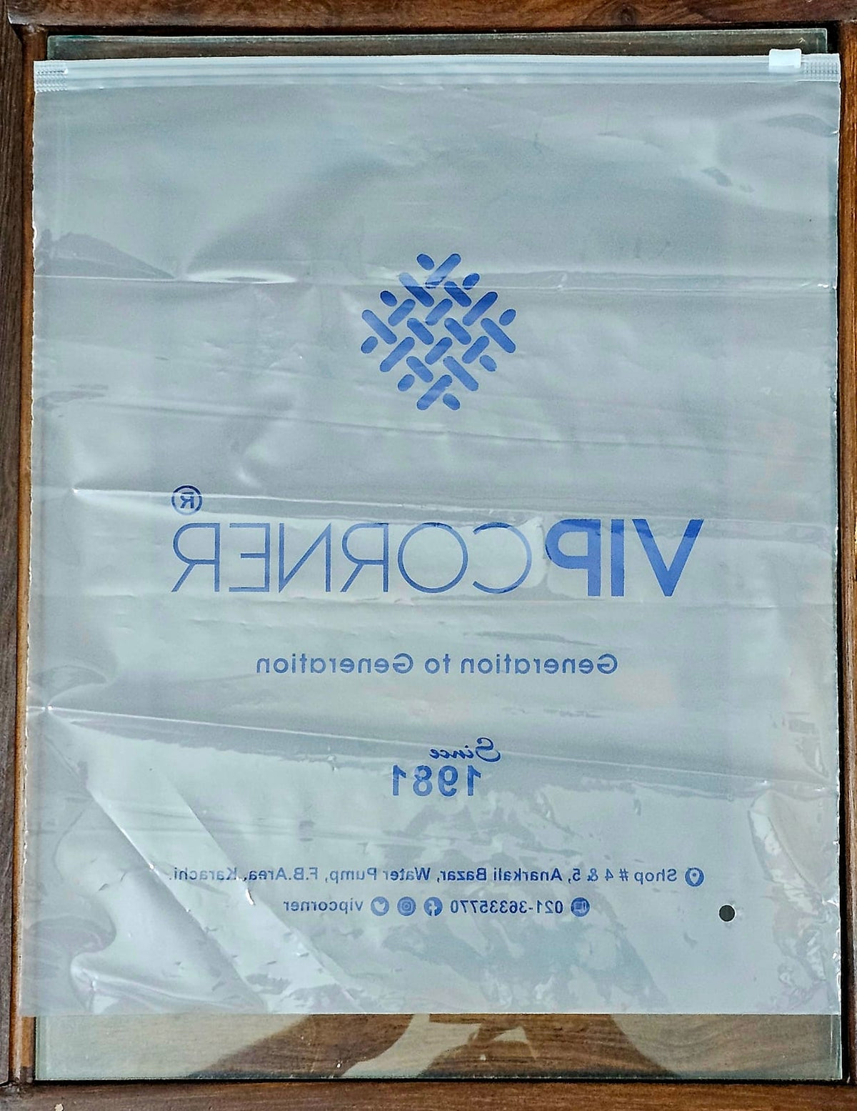 Zip lock garment bags